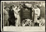 1941 Lou Gehrig New York Yankees Monument Unveiled "John Rogers Collection Archives" Original 8" x 11" Photo