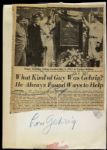 1941 Lou Gehrig New York Yankees Monument Unveiled John Rogers Collection Archives Original 8 x 11 Photo
