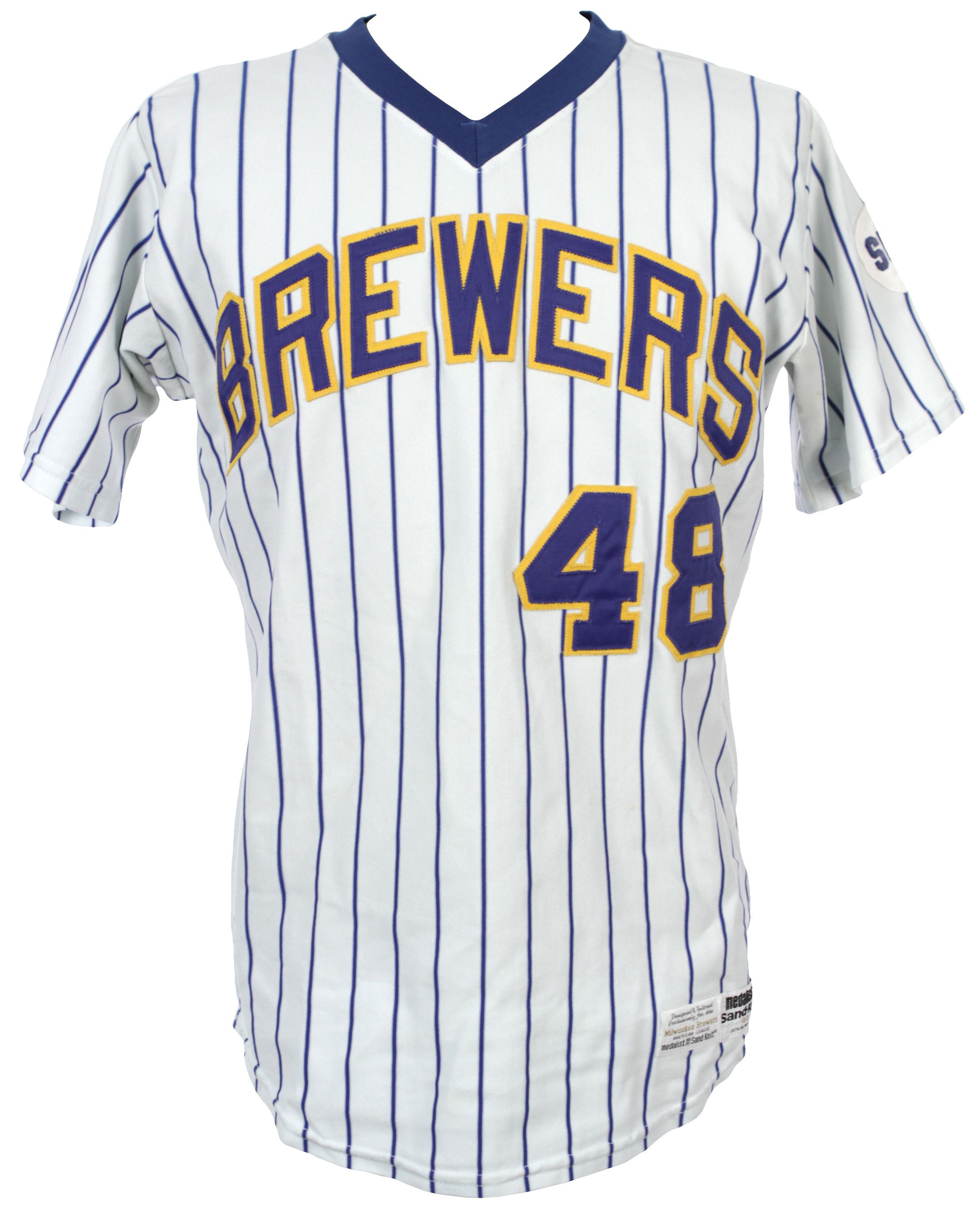 brewers game worn