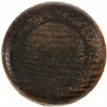 1924 Billy Rhiel Minor League Zinn Beck 100 Diamond Beck Professional Model Game Used Bat (MEARS LOA) Sidewritten 5-22-24