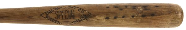 1927 Pete Daniel Greenville Spinners Zinn Beck Special Professional Model Game Used Bat (MEARS LOA) Sidewritten "E.R. Shirley 12-12-27"