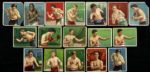 1910 Hassan Mecca Miners Extra T218 & T220 Boxing Tobacco Card Collection - Lot of 22 w/ Jack Johnson & More