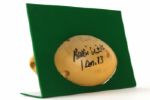 1990s Reggie White Green Bay Packers Signed Foam Cheese Football w/ Display Stand (JSA)