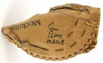 1977 circa Ernie Banks Chicago Cubs Signed Medalist Gladiator Signature Model First Basemans Mitt (JSA)