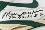 1992-93 Moses Malone Milwaukee Bucks Signed Game Worn Shoes (MEARS LOA/JSA)