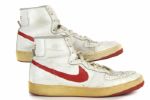 1982-83 Paul Pressey Milwaukee Bucks Signed Game Worn Rookie Year Shoes (MEARS LOA/JSA)