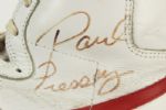 1982-83 Paul Pressey Milwaukee Bucks Signed Game Worn Rookie Year Shoes (MEARS LOA/JSA)