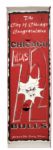 1991-96 Chicago Bulls City of Chicago 30" x 99" Street Banners - Lot of 4 w/ 1 Signed by Scottie Pippen (JSA)