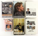 1970-2000's Football Basketball Politics Americana Signed Book Collection - Lot of 20 w/ Paul Hornung, Norman Rockwell, Rosie O'Donnell & More 