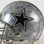1995 Dallas Cowboys Super Bowl Champions Team Signed Full Size Helmet (MEARS LOA)