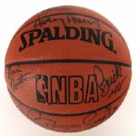 1992-93 Milwaukee Bucks Team Signed Spalding Official NBA Basketball w/ 14 Signatures (MEARS LOA)