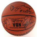 1992-93 Milwaukee Bucks Team Signed Spalding Official NBA Basketball w/ 14 Signatures (MEARS LOA)