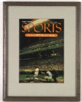 1980s Eddie Mathews Milwaukee Braves Signed 14" x 18" Framed Original Printing First Issue of Sports Illustrated (MEARS LOA)