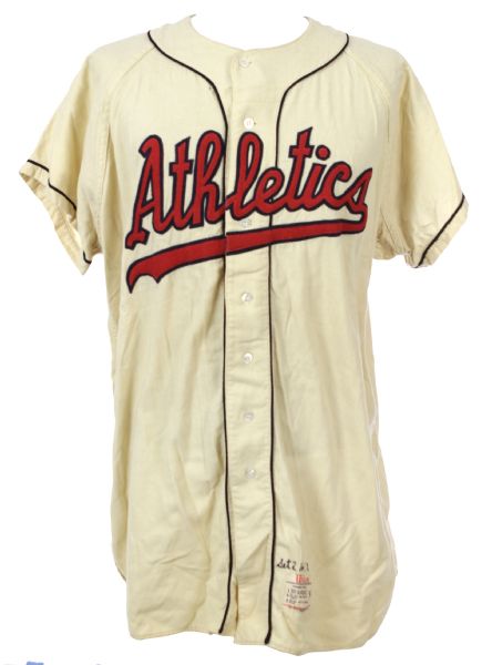 1958-60 Virgil Trucks Harry Chiti Kansas City Athletics Game Worn Home Jersey (MEARS LOA)