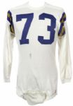 1967-72 Game Worn Durene Football Jersey w/ 6 Button Crotch Piece (MEARS LOA)