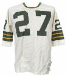 1973 Austin Hise Green Bay Packers Game Worn Road Jersey (MEARS LOA) 