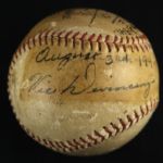 1941 Victor Devincenzi Oakland Oaks General Manager Signed Game Used PCL Baseball (MEARS LOA)