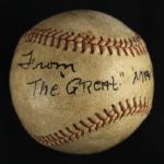 1942 Duster "The Great" Mails San Francisco Seals Single Signed Wilson Baseball (JSA)