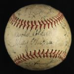 1946 Oakland Oaks PCL Team Signed Baseball w/ 30 Signatures Including Casey Stengel, Pete Fox & More (JSA)