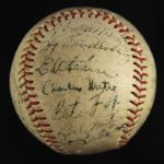 1946 Oakland Oaks PCL Team Signed Baseball w/ 30 Signatures Including Casey Stengel, Pete Fox & More (JSA)