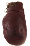 1930s Joe Louis Heavyweight Champion Signed Sparring Glove (MEARS LOA) Collection of Louiss Barber