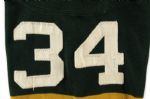 1965-67 Don Chandler Green Bay Packers Game Worn Home Jersey w/ Over 20 Team Repairs (MEARS A10)