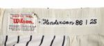 1986 Rickey Henderson New York Yankees Game Worn Home Pants (MEARS LOA)