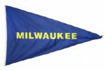 1980s Milwaukee Brewers 57" x 98" Yankee Stadium Stadium Flag (NY Yankees COA)