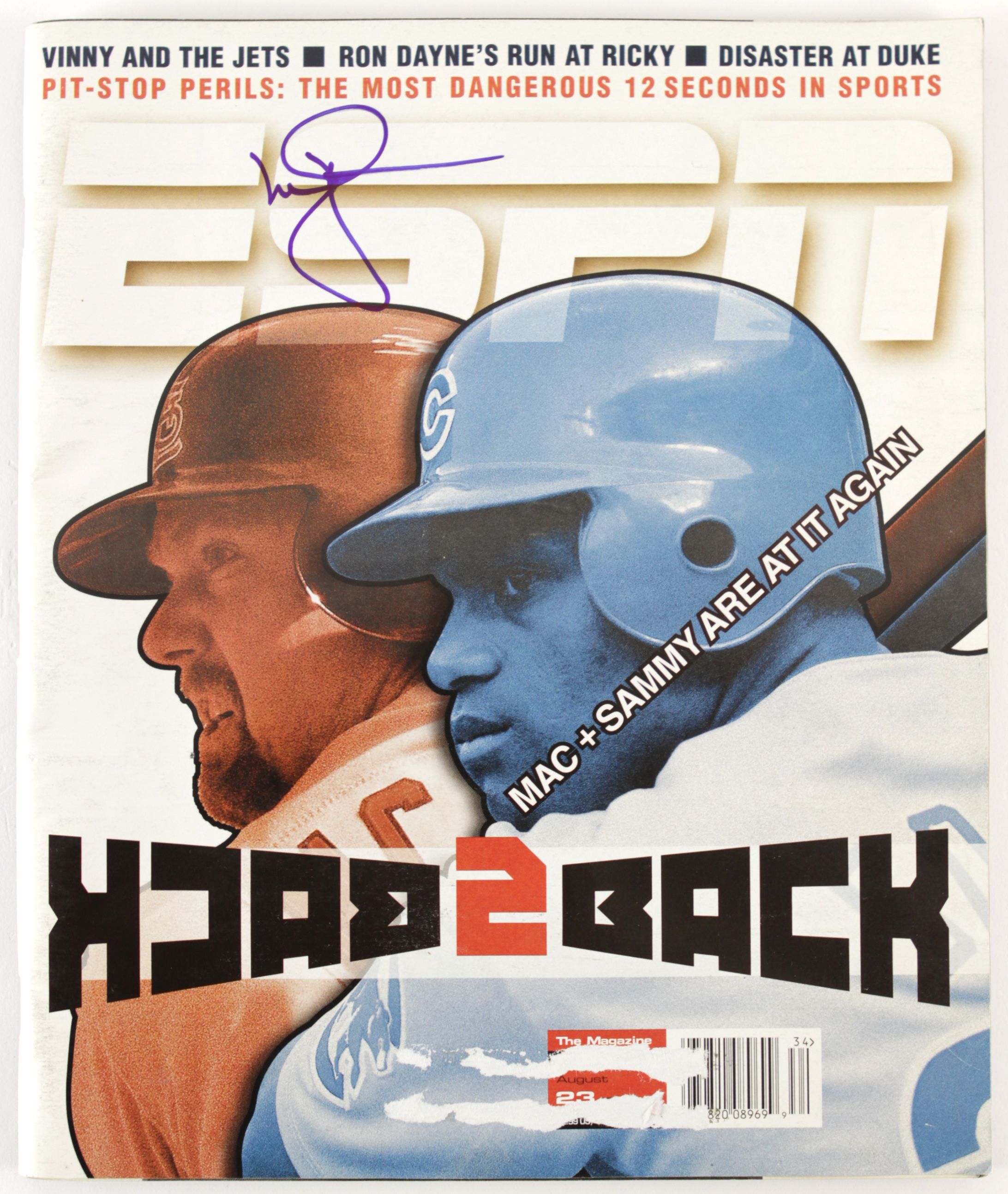 starting lineup mark mcgwire 2000