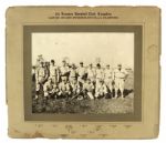 1920s Kingston Ontario 4th Hussars Baseball Club 12" x 14" Mounted Team Photo 