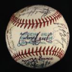 1972 Texas Rangers Inaugural Season Team Signed OAL Cronin Baseball w/ 29 Signatures Including Ted Williams, Nellie Fox, Frank Howard & More (JSA)