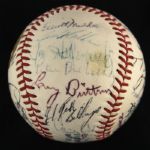 1972 Texas Rangers Inaugural Season Team Signed OAL Cronin Baseball w/ 29 Signatures Including Ted Williams, Nellie Fox, Frank Howard & More (JSA)