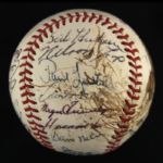 1972 Texas Rangers Inaugural Season Team Signed OAL Cronin Baseball w/ 29 Signatures Including Ted Williams, Nellie Fox, Frank Howard & More (JSA)