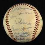 1972 Oakland Athletics World Series Champions Team Signed OAL Cronin Baseball w/ 28 Signatures Including Reggie Jackson, Rollie Fingers, Catfish Hunter & More (JSA)