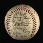 1968 Minnesota Twins Team Signed OAL Cronin Baseball w/ 27 Signatures Including Harmon Killebrew, Rod Carew, Early Wynn & More (JSA)