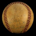 1959 Cleveland Indians Team Signed Baseball w/ 28 Signatures Including Minnie Minoso, Rocky Covalito, Bob Lemon & More (JSA)