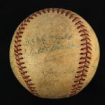 1960 Cleveland Indians Team Signed OAL Cronin Baseball w/ 23 Signatures Including Luke Appling, Vic Power & More (JSA)