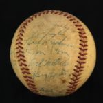 1960 Cleveland Indians Team Signed OAL Cronin Baseball w/ 23 Signatures Including Luke Appling, Vic Power & More (JSA)