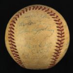 1960 Cleveland Indians Team Signed OAL Cronin Baseball w/ 23 Signatures Including Luke Appling, Vic Power & More (JSA)
