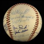 1973 Oakland Athletics World Series Champions Team Signed OAL Cronin Baseball w/ 26 Signatures Including Reggie Jackson, Rollie Fingers, Catfish Hunter & More (JSA) 