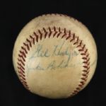 1950s Dizzy Dean National League Stars Team Signed ONL Giles Baseball w/ 6 Signatures Including Jackie Robinson, Roy Campanella & More (JSA)