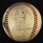 1950's Dizzy Dean National League Stars Team Signed ONL Giles Baseball w/ 6 Signatures Including Jackie Robinson, Roy Campanella & More (JSA)