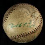 1924 Babe Ruth Tacoma All Stars Signed AJ Reach OAL Exhibition Homerun baseball (PSA/DNA 5)