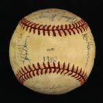 1980 Milwaukee Brewers Team Signed Baseball w/ 24 Signatures Including Robin Yount, Paul Molitor, George Bamberger & More (JSA)