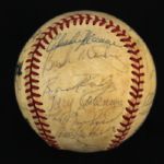 1980 Milwaukee Brewers Team Signed Baseball w/ 24 Signatures Including Robin Yount, Paul Molitor, George Bamberger & More (JSA)