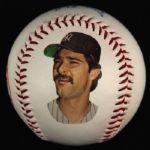 1987 circa Don Mattingly New York Yankees Single Signed Fotoball (Raymond Schulte COA)