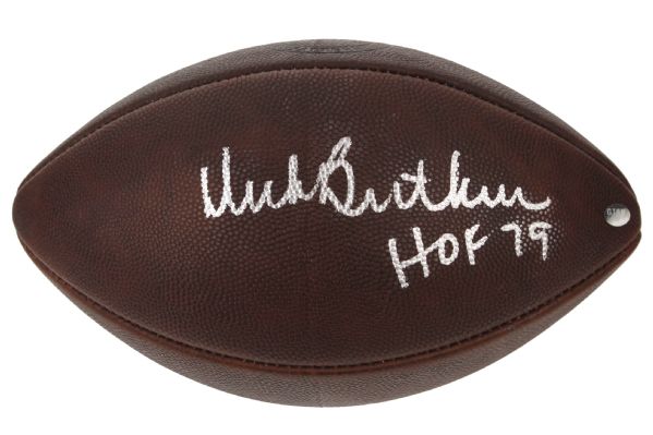 1980s Dick Butkus Chicago Bears Signed Wilson The Duke Football (JSA)