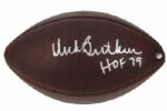 1980s Dick Butkus Chicago Bears Signed Wilson The Duke Football (JSA)