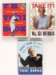 1998-2002 Yogi Berra New York Yankees Signed Hardcover Book Collection - Lot of 3 (MAB COA)