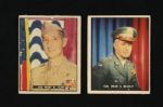 1950 Topps Freedoms War R709-2 Trading Card Collection - Lot of 62 w/ 2 Rare General Cards